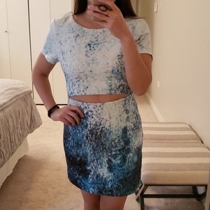 NWOT Tobi Water Color Cut Out Dress